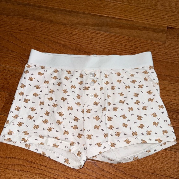 Women's White Teddy Bear Print Shorts never worn!! - Picture 2 of 4